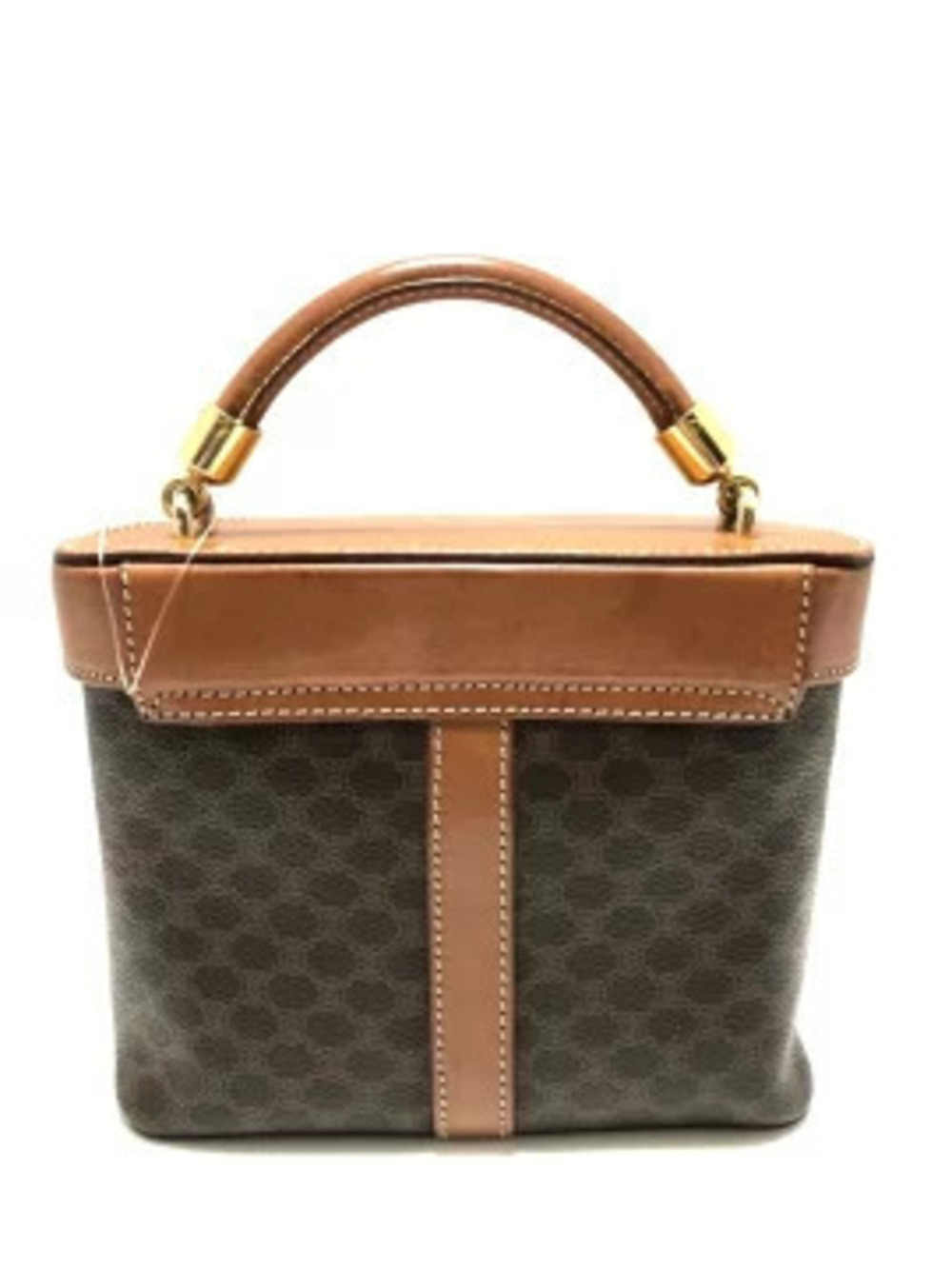 Celine Handbag Macadam brown dark vinyl chloride leather - Picture 2 of 5